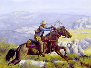 367x275 Oil Paintings Frames - Horse Riding Painting