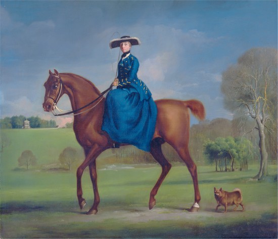 550x472 Women And Horse Riding In 18th Century England Body And Gender - Horse Riding Painting