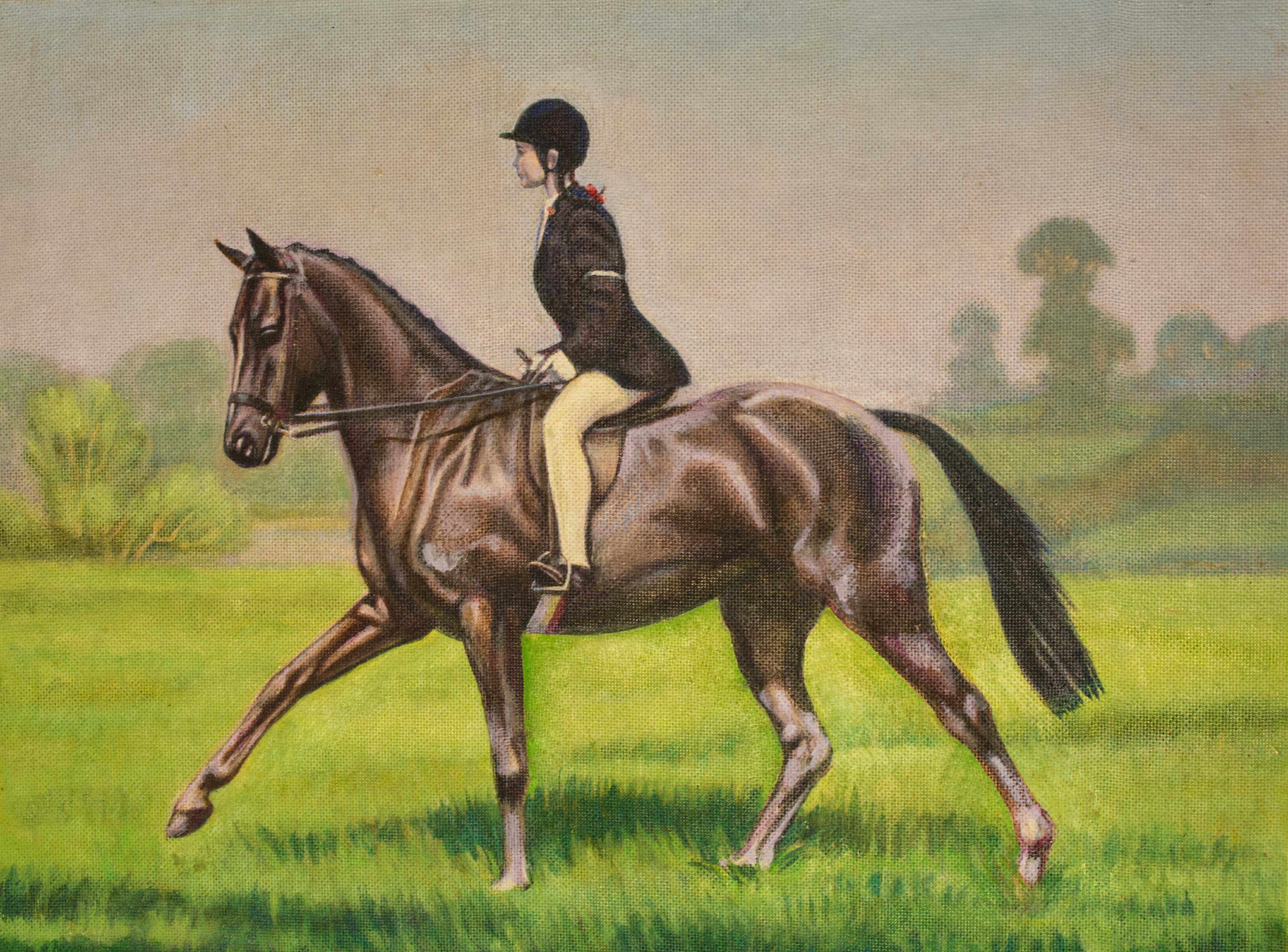 4295x3176 7. Work Wilfred Franks Biography - Horse Riding Painting