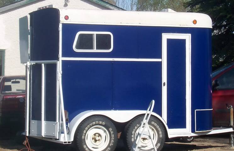 744x481 My Repainted Yet Still More Painting Horse Trailer Photos - Horse Trailer Painting