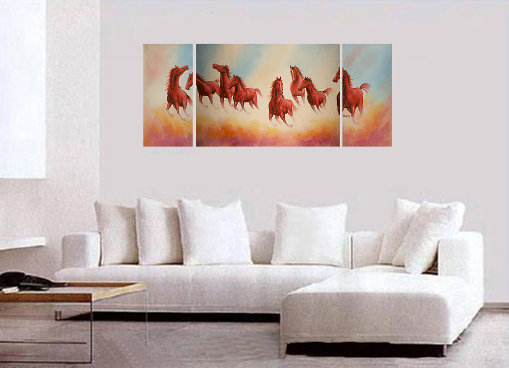1037x750 Feng Shui Horse Wall Paintings Wall Stencils For Painting - Horse Wall Painting