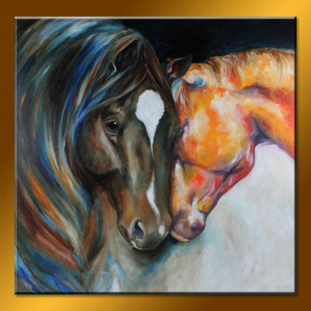 350x350 Fine Art Famous Horse Wall Painting - Horse Wall Painting