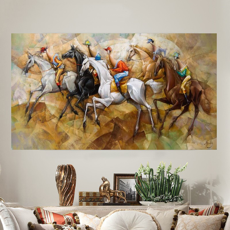 800x800 New Arrival Hand Painted Abstract Oil Paintings On Canvas Horseman - Horseman Painting