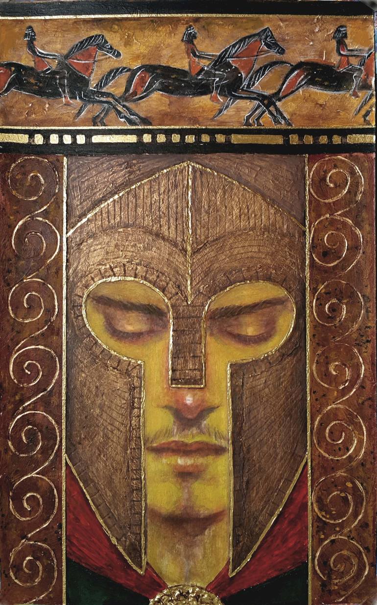 770x1234 Saatchi Art The Horseman Painting By B A H M A N - Horseman Painting