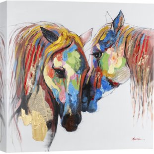 310x310 Colorful Horse Painting Wayfair - Horses Painting Pictures