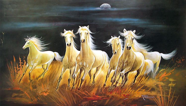750x429 Horses Painting - Horses Painting Pictures