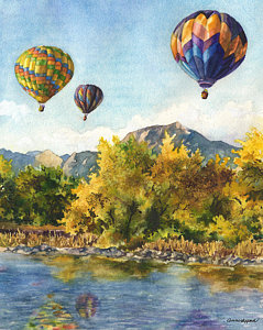 239x300 Hot Air Balloon Paintings Fine Art America - Hot Air Balloon Painting
