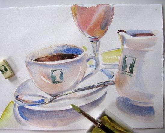 549x445 Paris Breakfasts Hot Chocolate - Hot Chocolate Painting