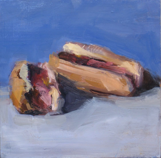 562x550 The Hot Dog Hall Of Fame - Hot Dog Painting