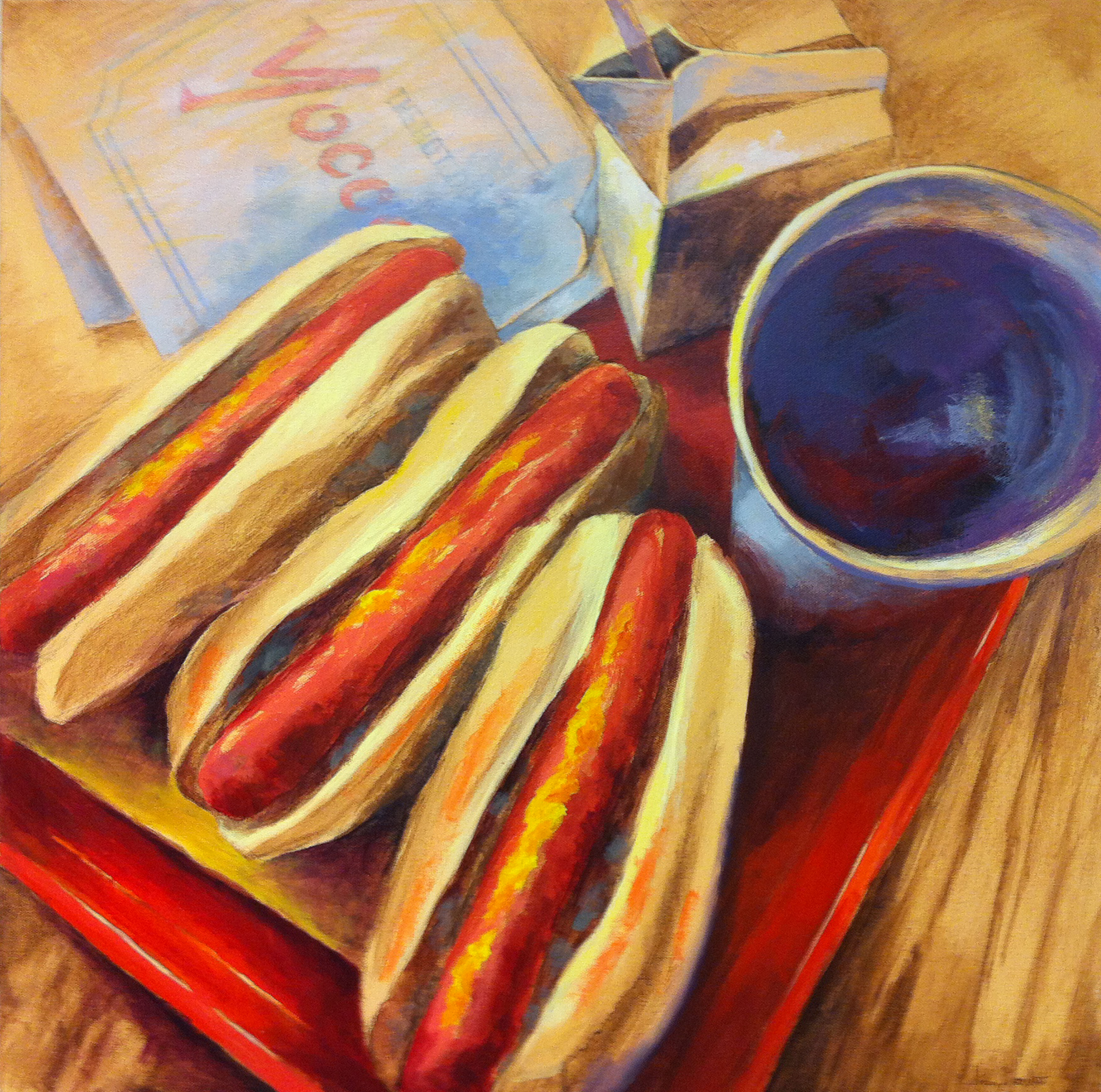 6300x6249 Yocco's Inside Lehigh Valley Arts - Hot Dog Painting