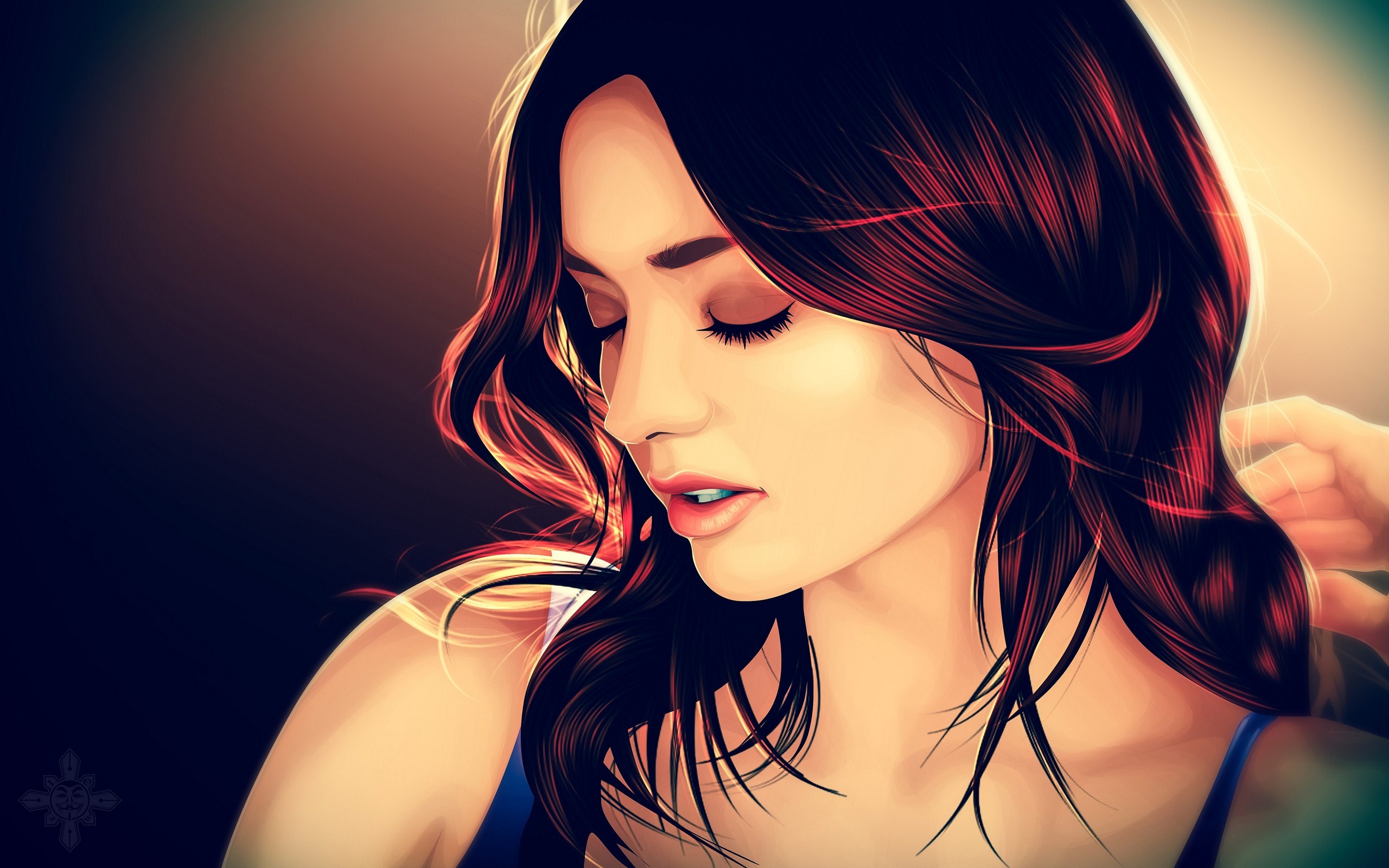 2560x1600 Art Girl Wallpaper Group With 47 Items - Hot Girl Painting