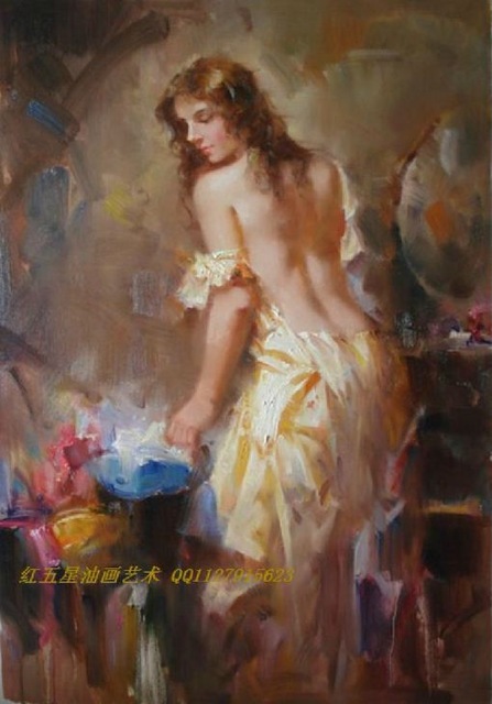 447x640 Beautiful Lady Oil Painting Canvas Hot Selling Modern Home - Hot Girl Painting