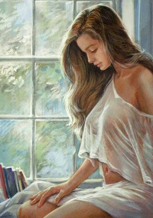 530x757 Pin By Arthur Segura On 2d Pinup Girls, Paintings - Hot Girl Painting