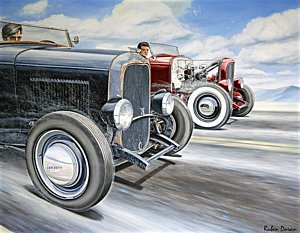 300x233 Hot Rod Paintings Fine Art America - Hot Rod Painting