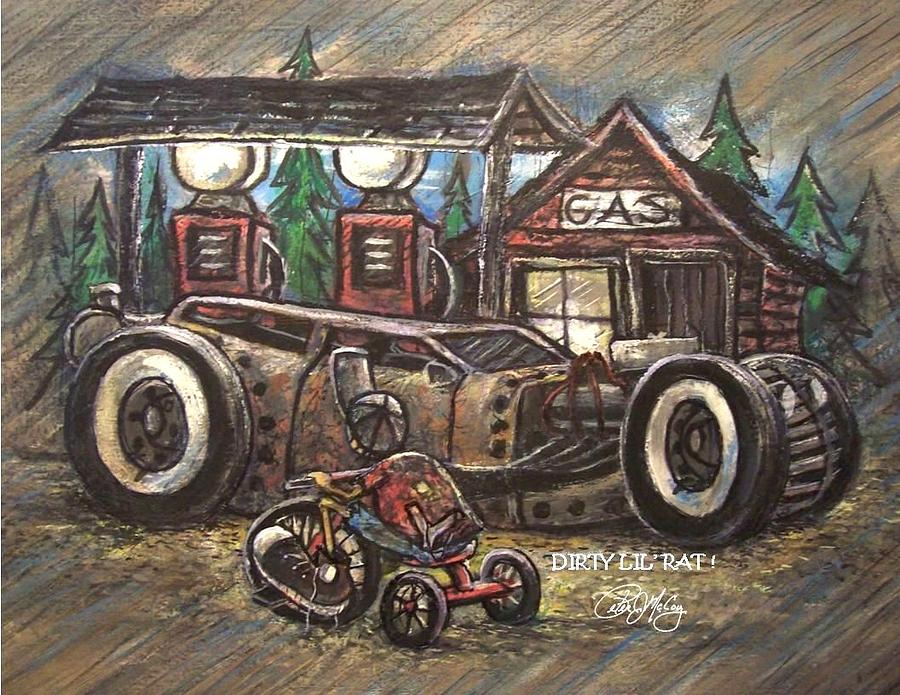 900x695 Whistling Winds Hot Rod Art - Hot Rod Painting