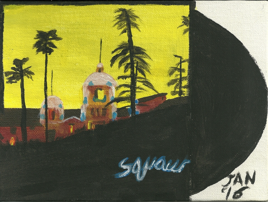 925x700 Hotel California Painting By Supersquaw - Hotel California Painting