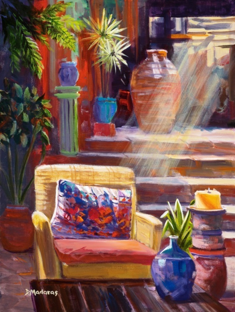 752x1000 Patio - Hotel California Painting