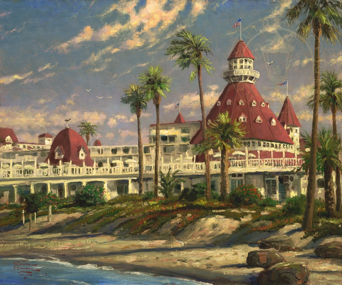 1200x998 Hotel Del Coronado Limited Edition Art The Thomas Kinkade Company - Hotel Del Coronado Painting