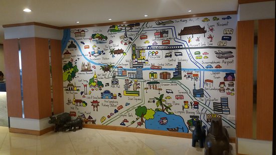 550x309 Wall Painting - Hotel Lobby Painting