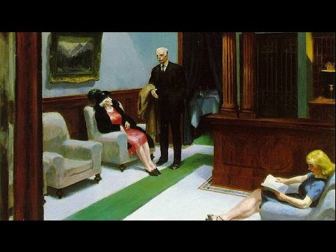 480x360 Edward Hopper Hotel Lobby - Hotel Lobby Painting