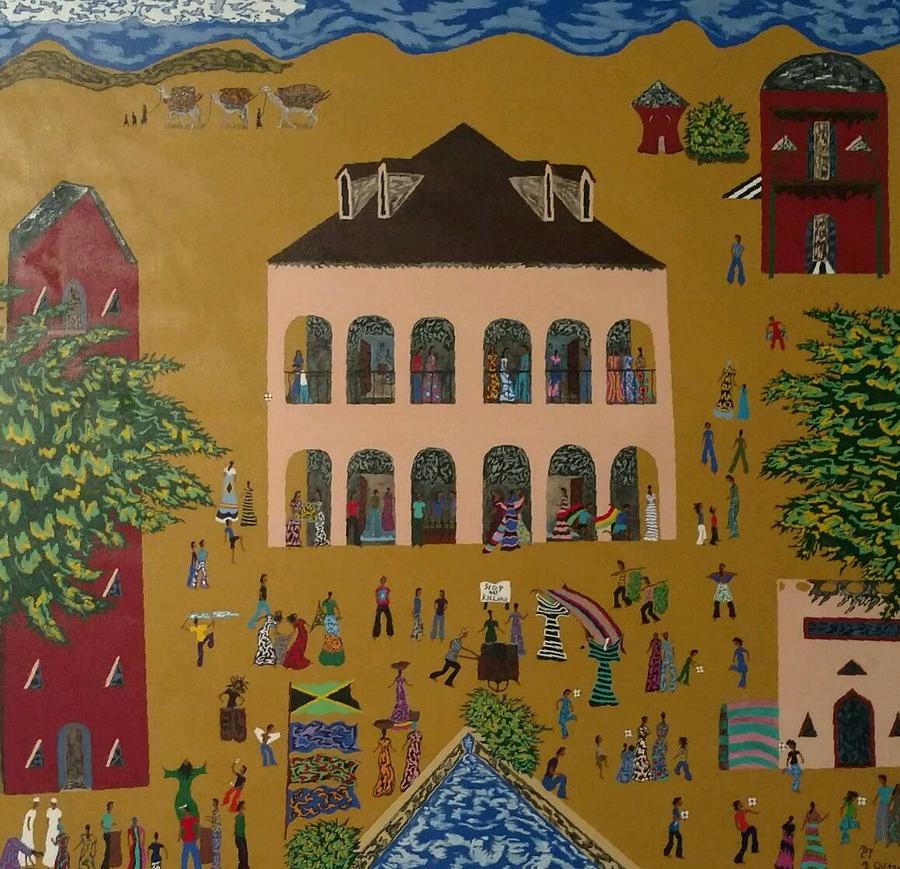 900x869 Hotel Rwanda Painting By Billy Clifton - Hotel Painting