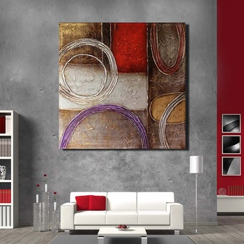 350x350 Living Room Decoration Modern Abstract Canvas Painting Hotel Wall - Hotel Painting