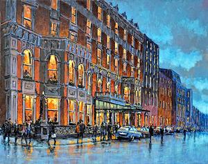 300x237 Painting Print Of The Shelbourne Hotel, St. Stephen's Green, Dublin - Hotel Painting