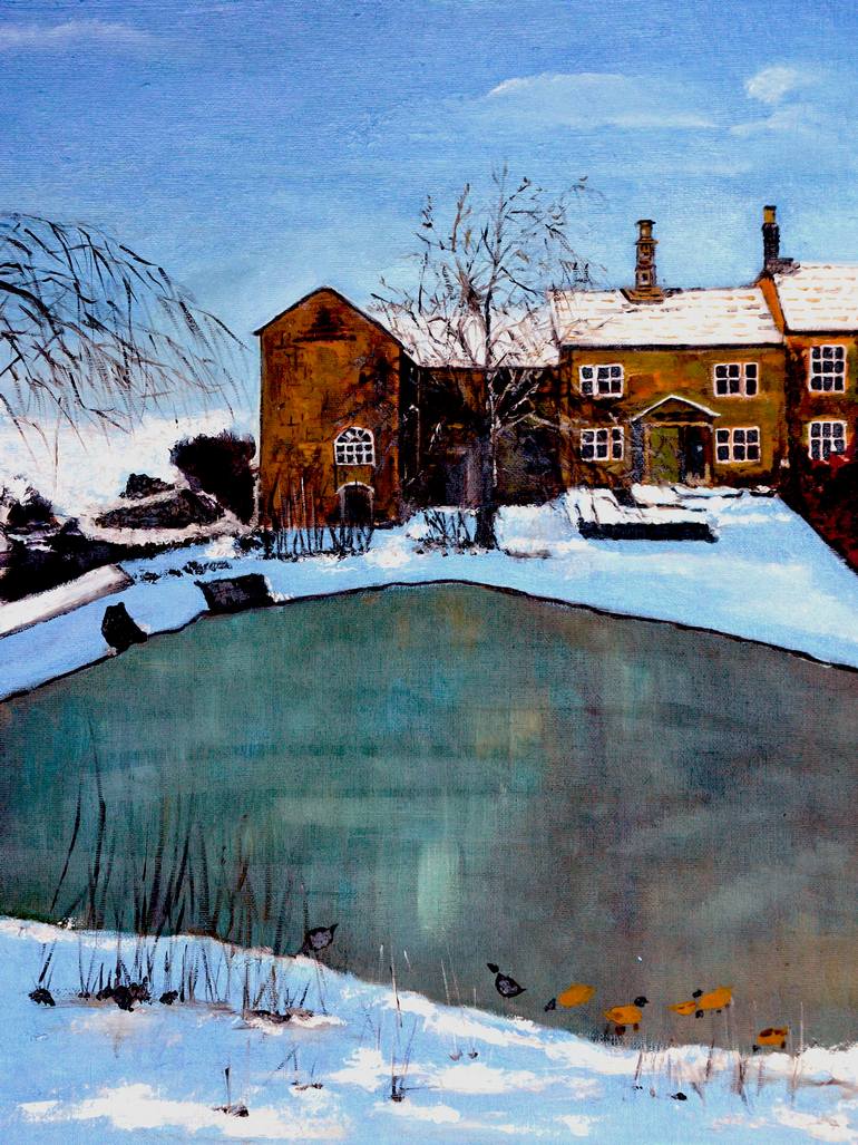 770x1027 Saatchi Art O 033 The Lake Side Hotel Painting By Clement Tsang - Hotel Painting