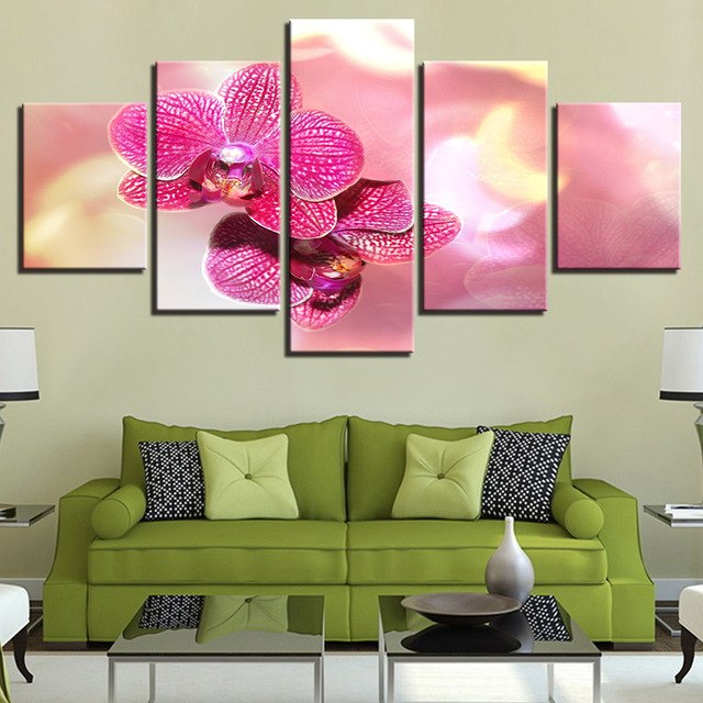 640x640 Canvas Prints Poster Hotel Room Decor Pictures 5 Pieces Beautiful - Hotel Room Painting