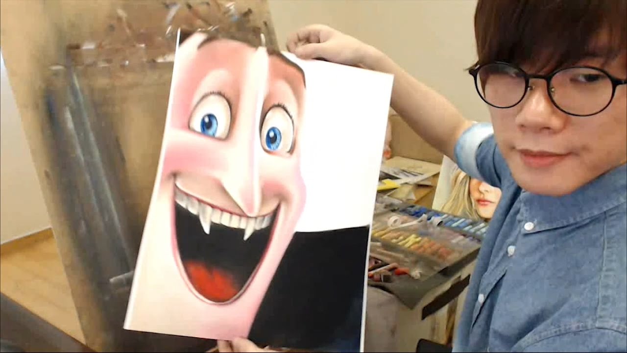 1280x720 Pastel Speed Painting - Hotel Transylvania Painting