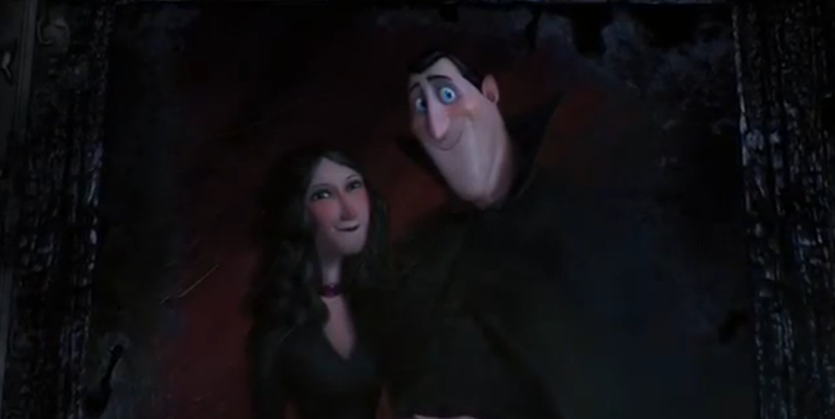 1200x602 Dracula And Martha's Painting Hotel Transylvania - Hotel Transylvania Painting