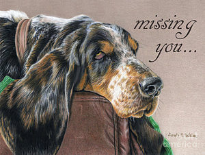 300x226 Basset Hound Paintings Fine Art America - Hound Dog Painting