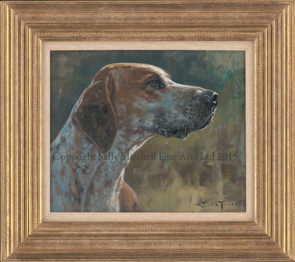 1000x887 Fox Hound Original Oil Painting By John Trickett - Hound Painting