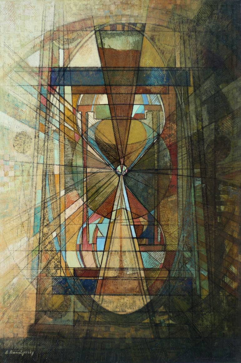 770x1157 Saatchi Art Hourglass Painting By Anatoly Baratynsky - Hourglass Painting