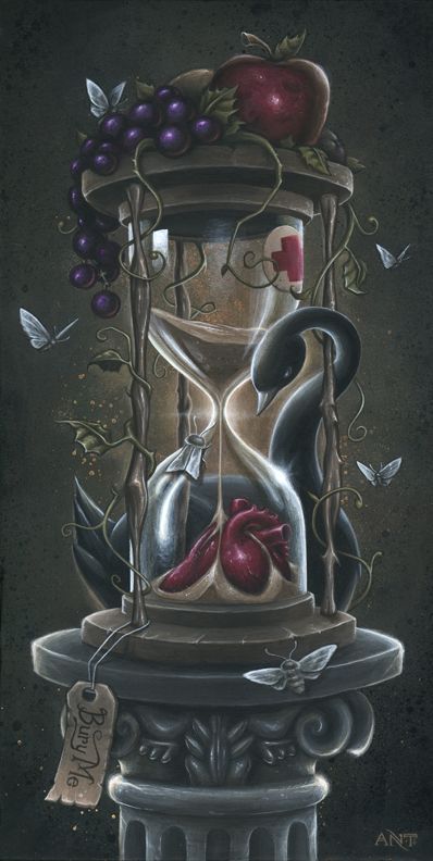 398x792 Time Buries All Wounds By Anthony Clarkson ~ 2 ~ Odd, - Hourglass Painting
