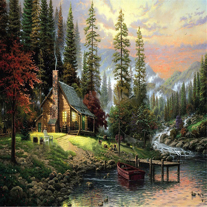 House In The Woods Painting at Explore collection