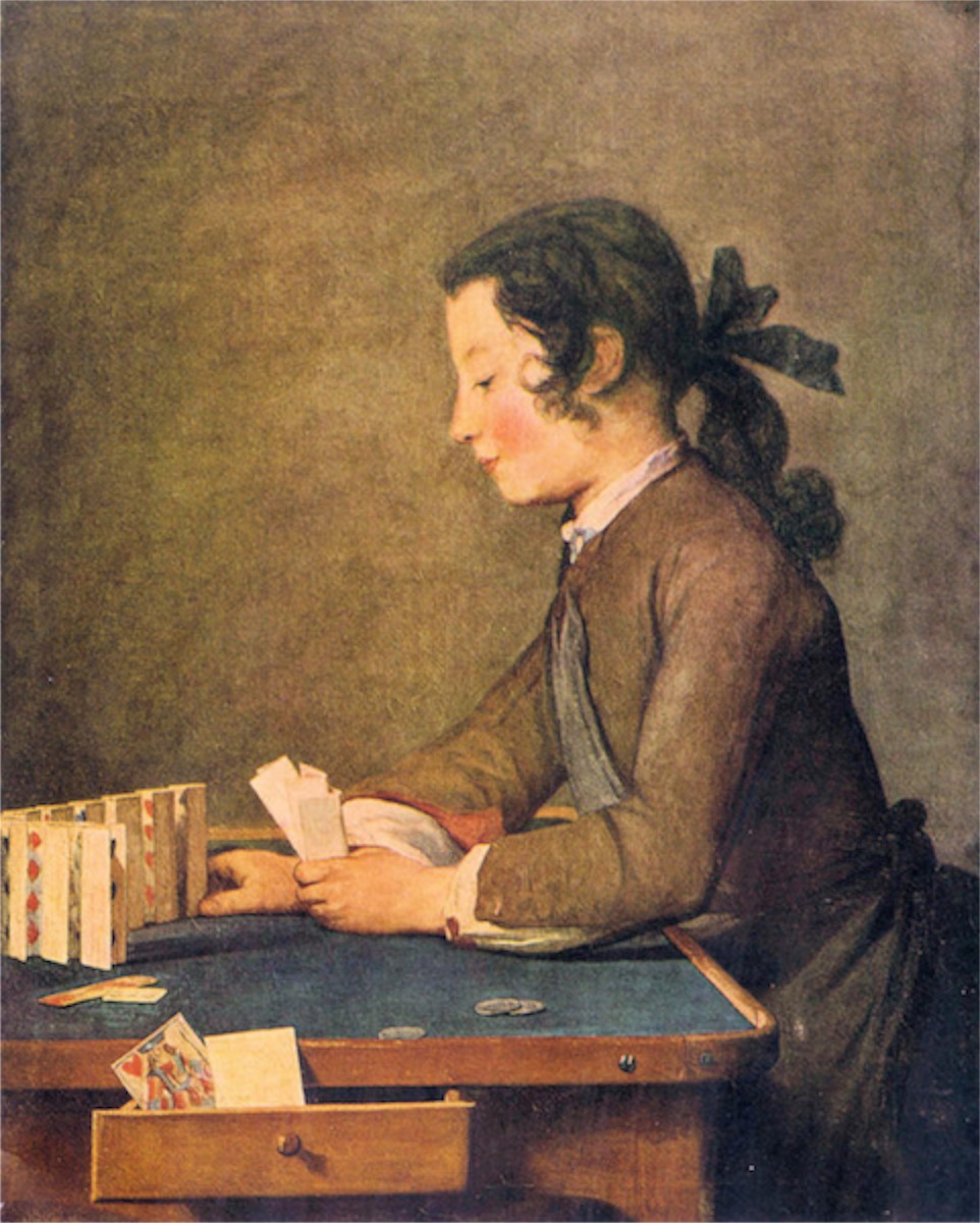 962x1200 House Of Cards By Jean Chardin - House Of Cards Painting