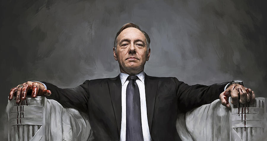 900x477 House Of Cardsrtwork Painting By Sheraz - House Of Cards Painting