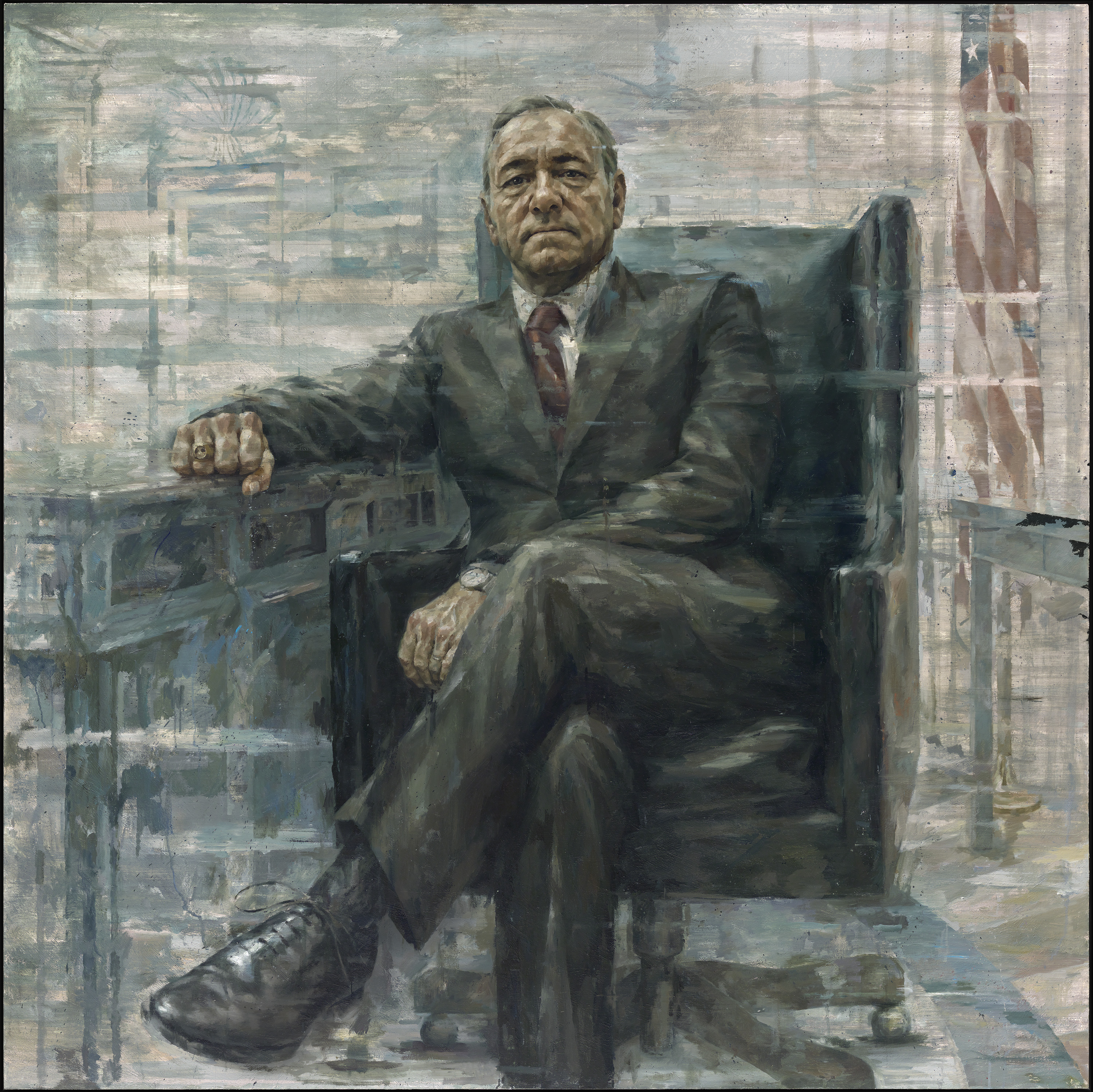 3000x2997 House Of Cards' Frank Underwood Is Heading To The Smithsonian - House Of Cards Painting