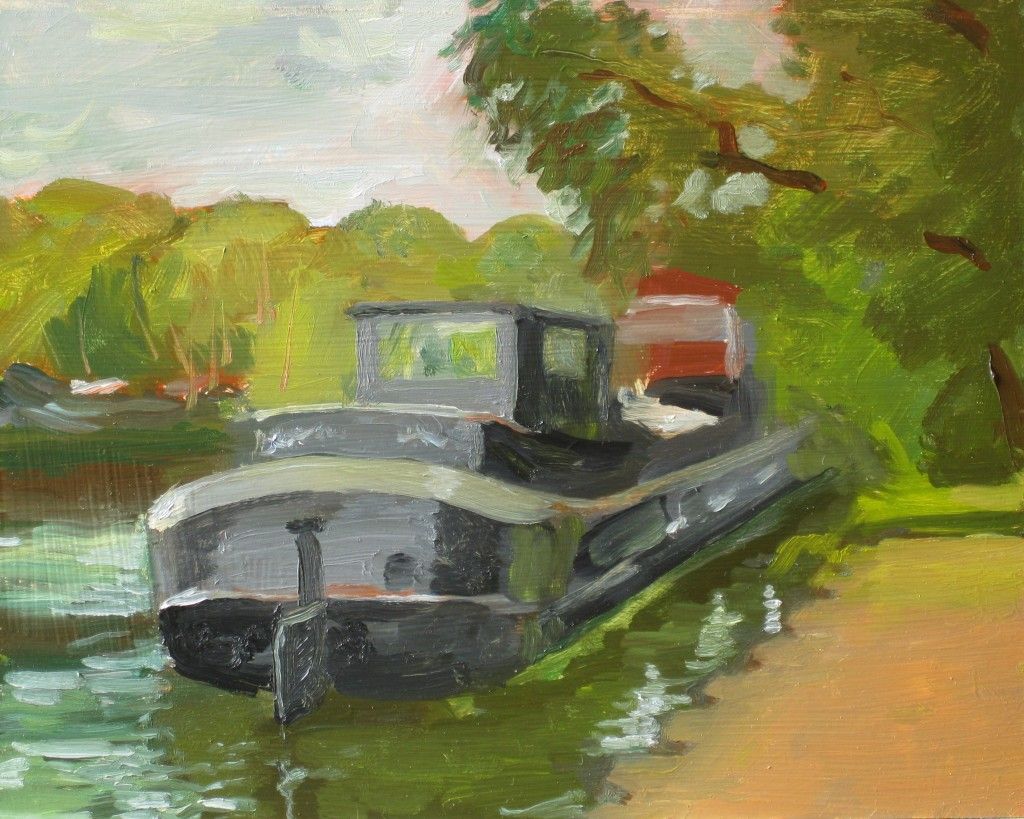 1024x819 Painting Safari Starts In France This Year. This Is A Houseboat - Houseboat Painting