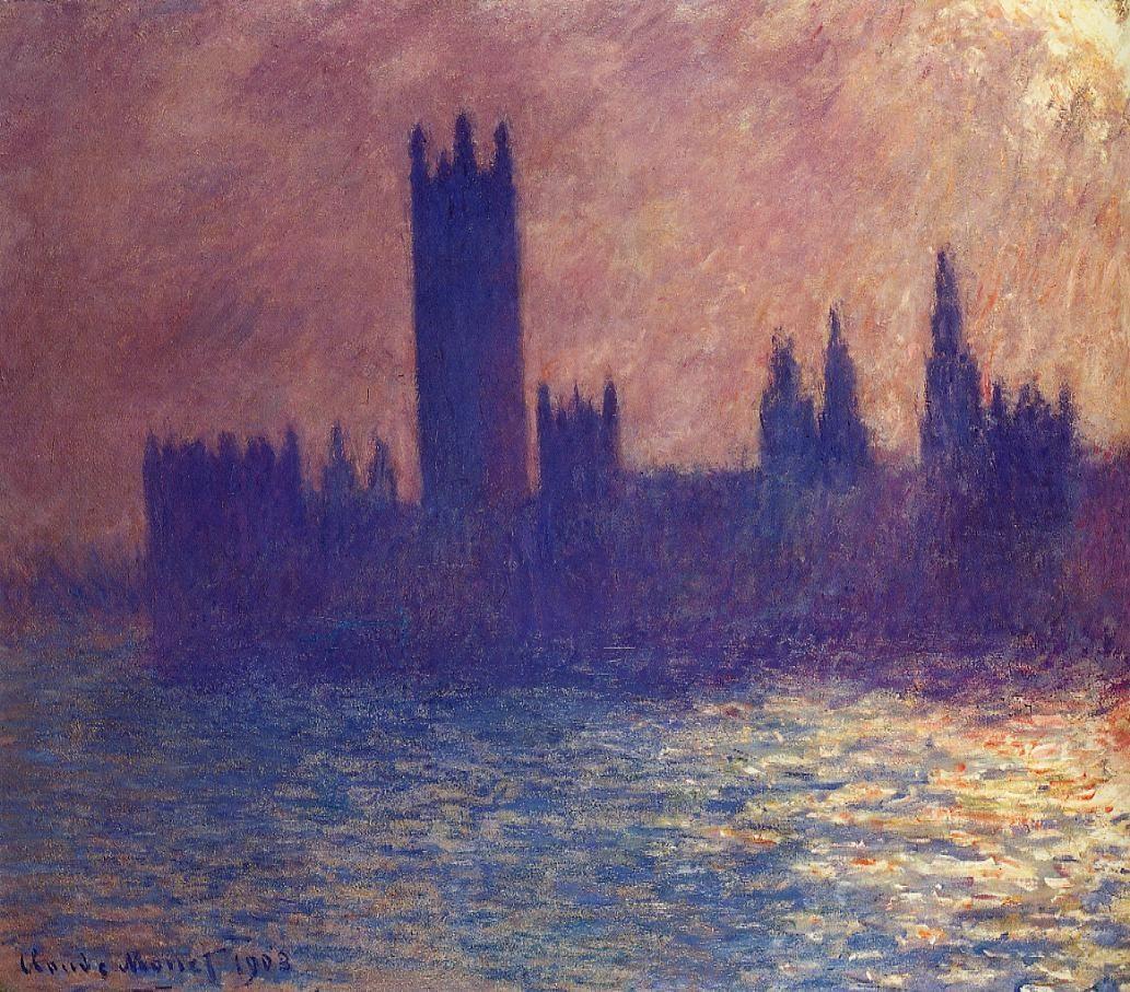 1033x907 Houses Of Parliament Sunlight Effect - Houses Of Parliament Painting