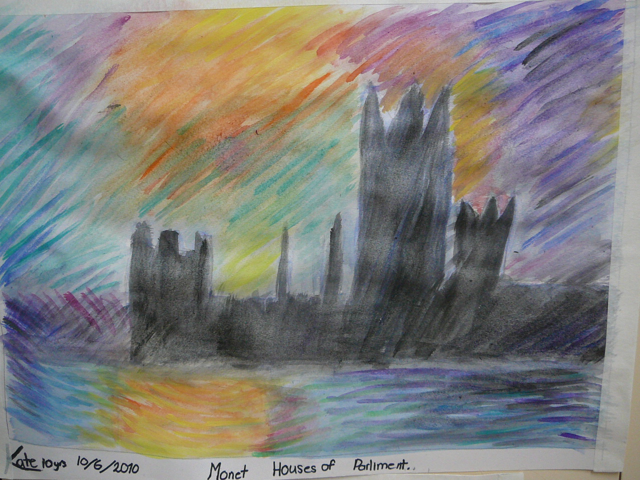 1280x960 Painting Our Monet Inspired Houses Of Parliament Practical Pages - Houses Of Parliament Painting