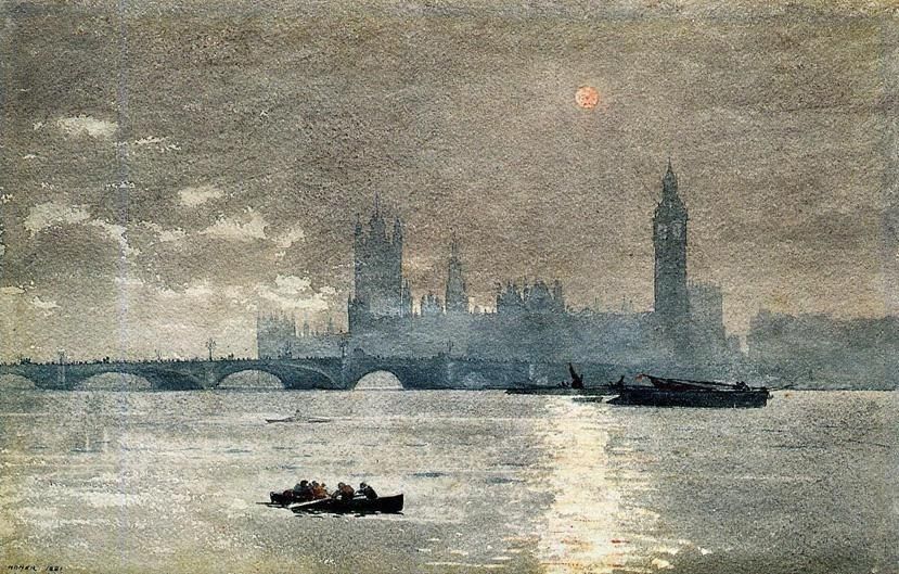 829x529 Winslow Homer The Houses Of Parliament 50% Off - Houses Of Parliament Painting
