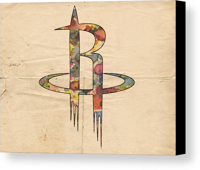 678x575 Houston Rockets Logo Art Canvas Print Canvas Art By Florian Rodarte - Houston Rockets Painting