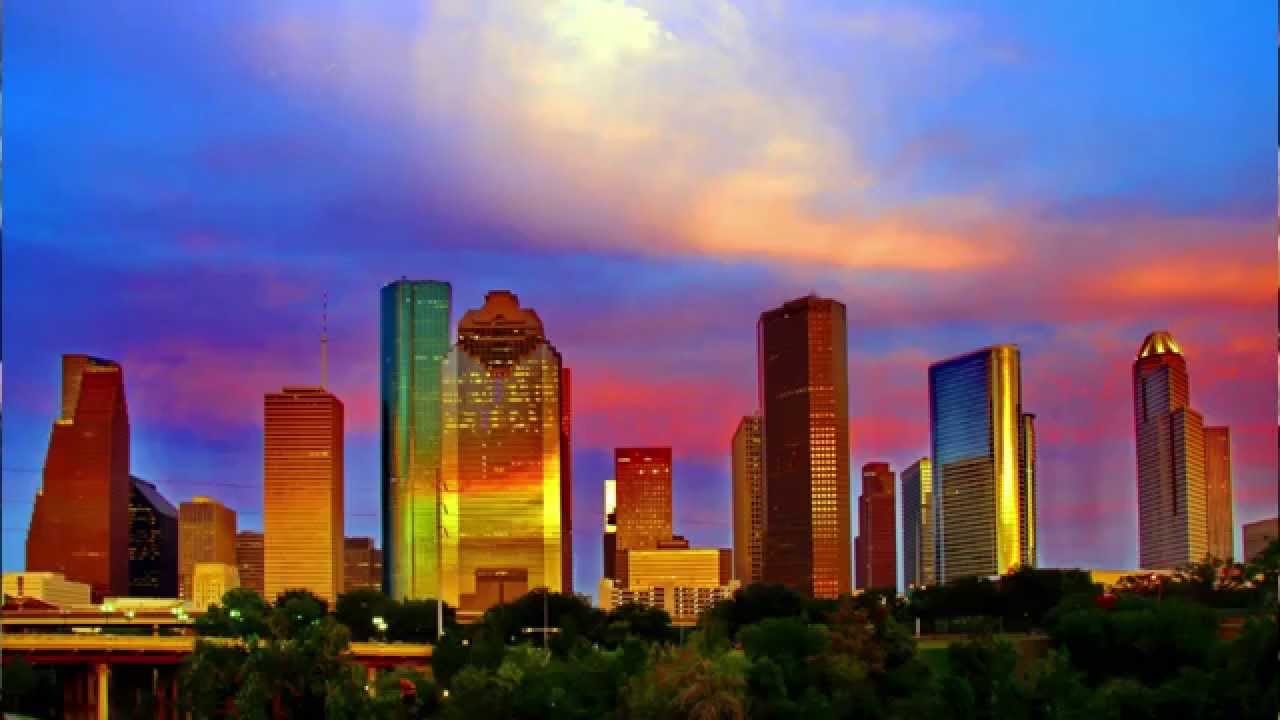 1280x720 Uncommon Points Of Interest - Houston Skyline Painting