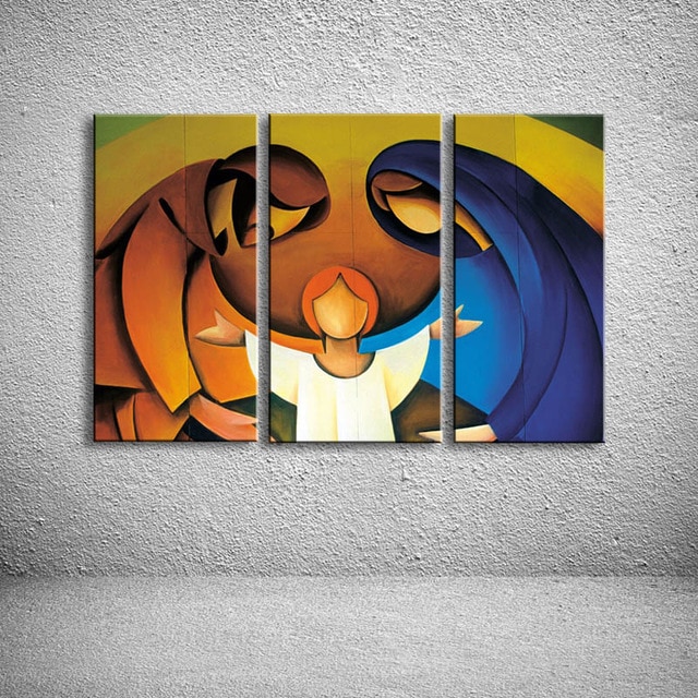 640x640 Hand Painted Child Amp Parents Family Oil Painting Modern Abstract - How Do I Find Out Who Painted A Painting