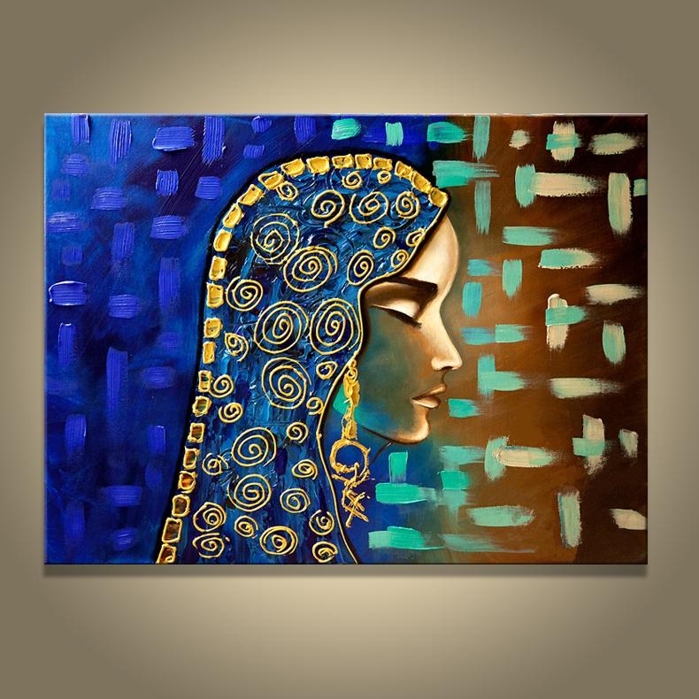 790x790 2018 Hand Made Painting Egyptian Girl Wall Canvas Picture Oil - How Do I Find Out Who Painted A Painting
