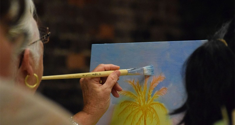 750x400 South Carolina Church Offers Monthly Art Classes, - How Great Thou Art Painting