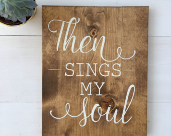 340x270 Then Sings My Soul Sign How Great Thou Art Handpainted - How Great Thou Art Painting