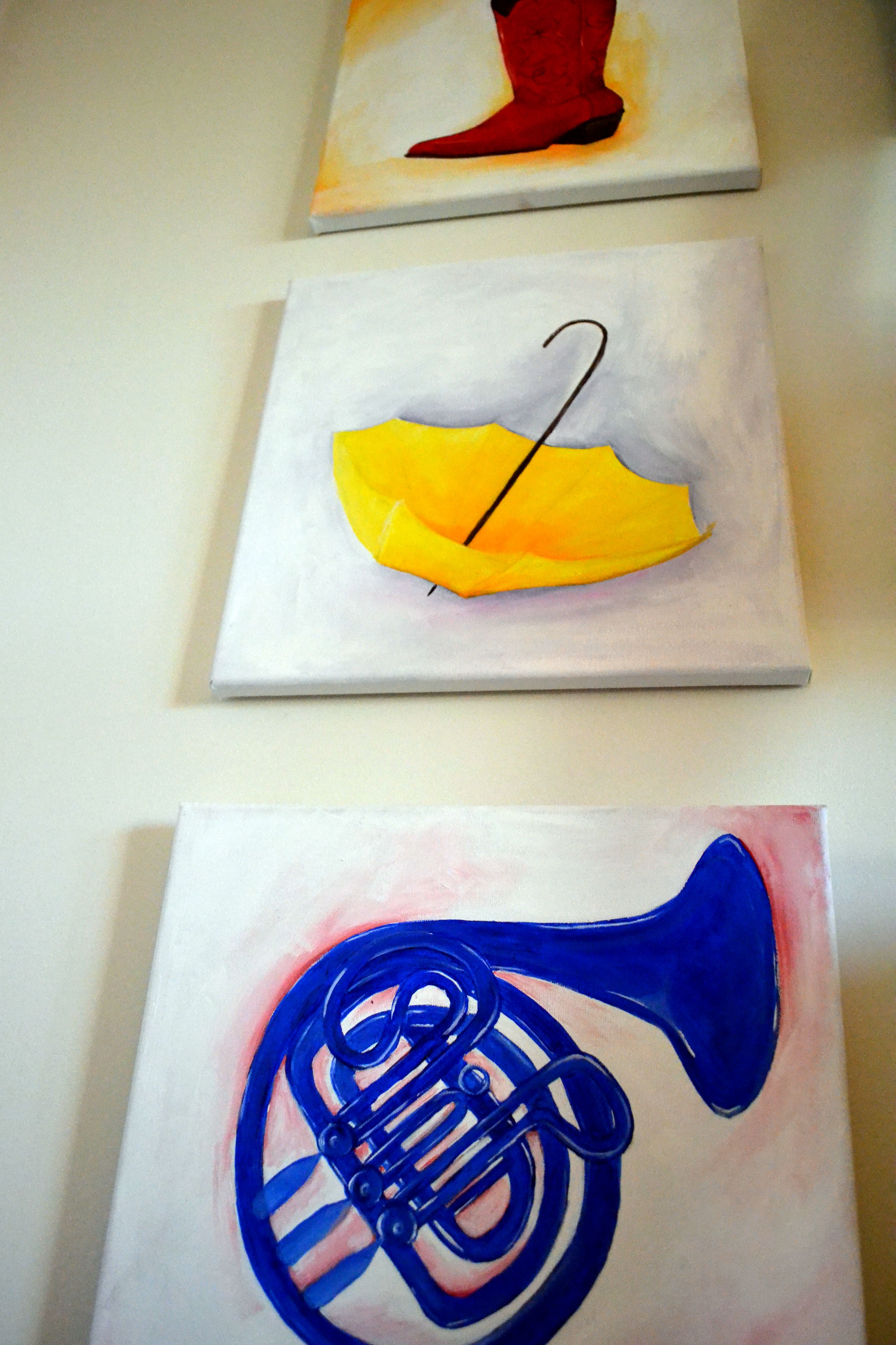 3072x4608 How I Met Your Mother Triptych Acrylic Painting. Red Cowboy Boot - How I Met Your Mother Painting